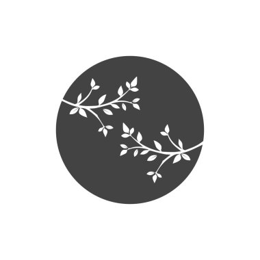 Vektör dalı, Ağaç dalı tasarım şablonunun el çizimi resmi