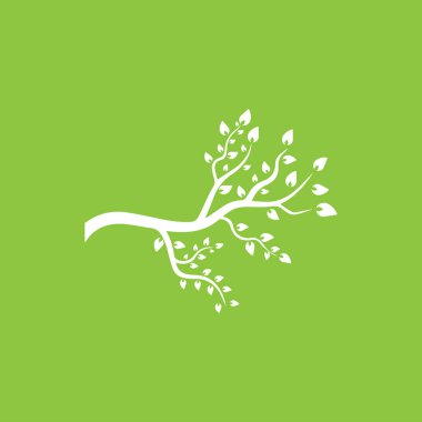 Vektör dalı, Ağaç dalı tasarım şablonunun el çizimi resmi