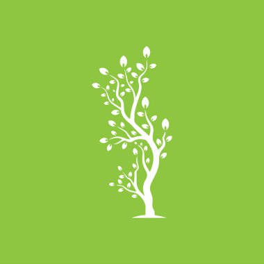 Vektör dalı, Ağaç dalı tasarım şablonunun el çizimi resmi