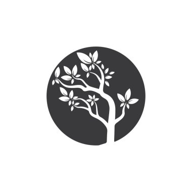 Ağaç Vektörü, el çizimi, zeytin ağacı tasarım şablonu çizimi