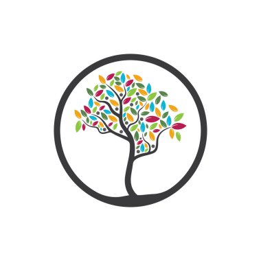 Ağaç Vektörü, el çizimi, zeytin ağacı tasarım şablonu çizimi