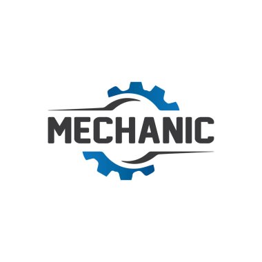 Gear Logo Şablonu vektör çizimi tasarımı
