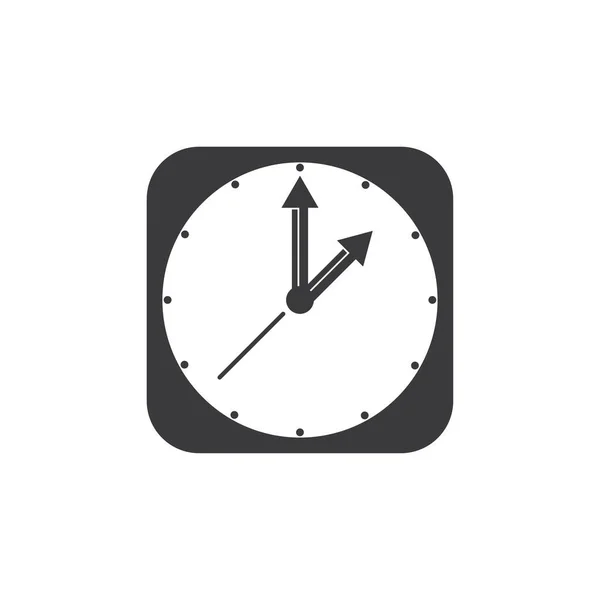 Ícone Vetor Tempo Modelo Projeto Ilustração Vetor Ícone Horas — Vetor de Stock