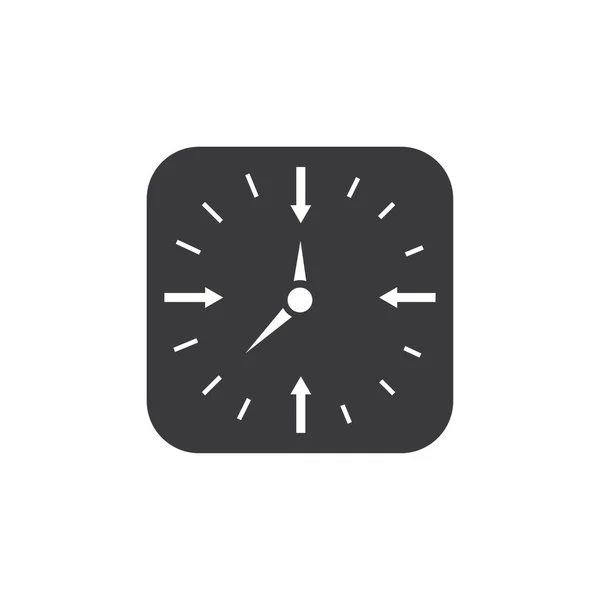 Icono Vector Tiempo Horas Icono Vector Ilustración Diseño Plantilla — Archivo Imágenes Vectoriales
