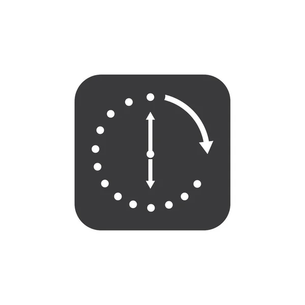 時間ベクトルアイコン 24時間アイコンベクトルイラストデザインテンプレート — ストックベクタ