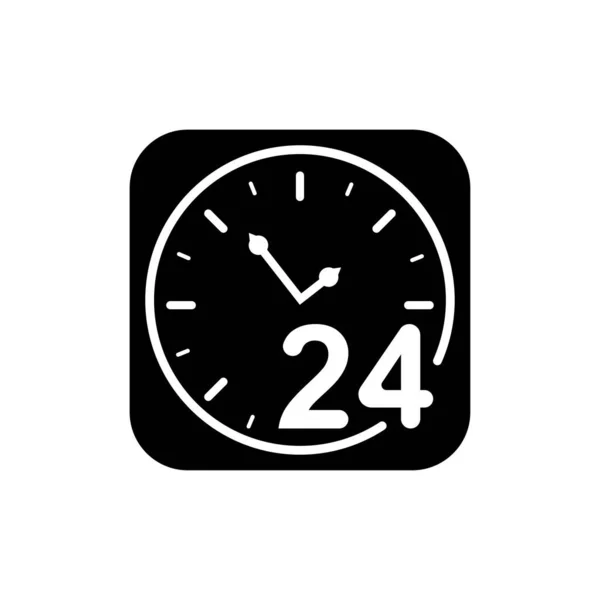 Часовий Вектор Значок Години Піктограма Векторні Ілюстрації Шаблон Дизайну — стоковий вектор