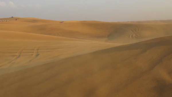 Paisaje del desierto, Dubai, Emiratos Árabes Unidos — Foto de Stock