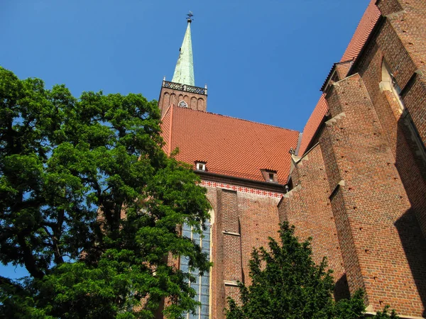 Stiftskirche des Heiligen Kreuzes und St. Bartholomäus, Breslau — Stockfoto