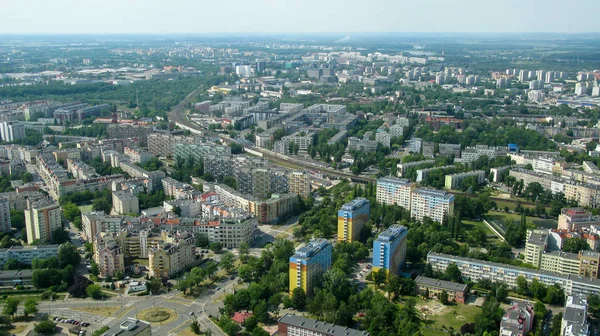 Vista de Wroclaw desde la plataforma de observación de Sky Tower, Wroclaw —  Fotos de Stock