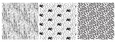 Kusursuz siyah ve beyaz desenli. Basit Çizgiler dokusu. Paralel ve kesişen çizgiler soyut desen. Soyut doku etkisi. Siyah beyaz arka planda izole edildi. Vektör illüstrasyonu.