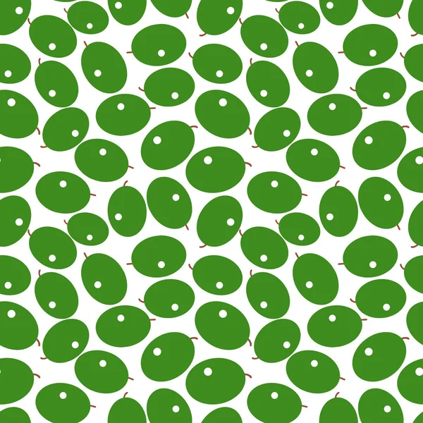 Motif d'olive sans couture ornement simple. Illustration vectorielle — Image vectorielle