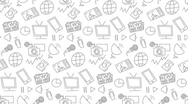 Haber taslağı vektörü kusursuz karalama deseni