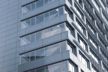 Soyut modern ofis binasının bir parçası, gökdelen yakın arkaplan