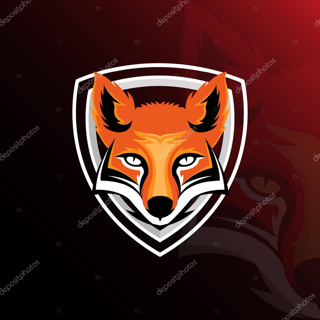Fox Esport Gaming Logo Template Can Be Used For Mascot Print Design Logo Background Premium Vector In Adobe Illustrator Ai Ai Format Encapsulated Postscript Eps Eps Format