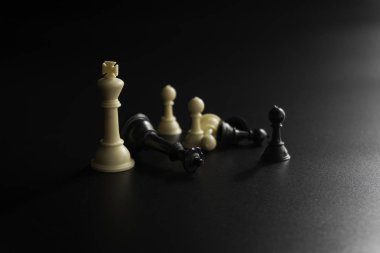 Satranç iş kavramı, lider ve başarı