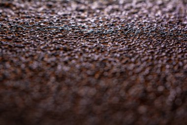 Paslı kırmızı turuncu siyah rengin makro arka planı