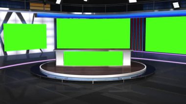 Sanal Haber Stüdyosu Yeşil Ekran