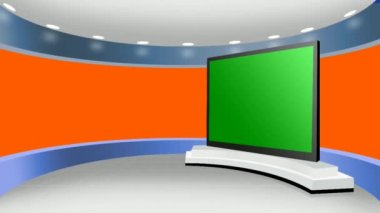 Sanal Haber Stüdyosu Yeşil Ekran