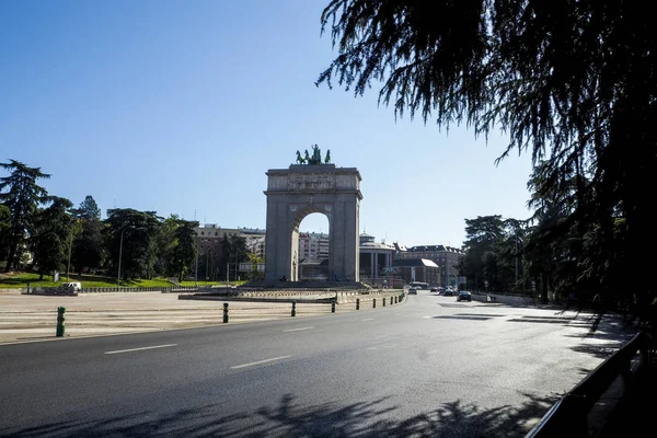 Madrid Siegbogen Moncloa Madrid Spanien — Stockfoto