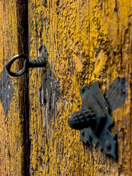 Detalhes de uma porta velha . — Fotografia de Stock