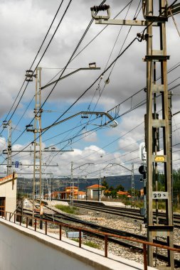 Almansa 'da demiryolu manzarası.