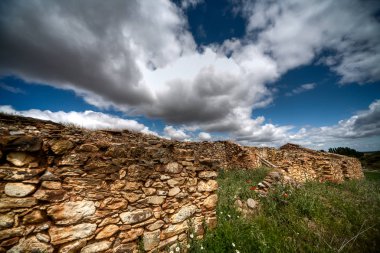 Montes de Toledo 'da manzara, Castilla La Mancha, İspanya.
