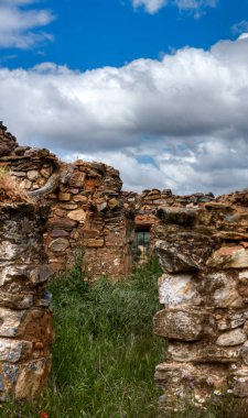 Montes de Toledo 'da manzara, Castilla La Mancha, İspanya.
