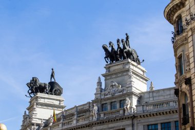 Madrid 'deki şehir manzarası.