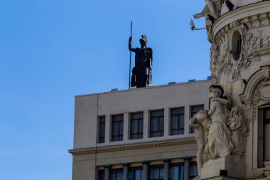 Madrid 'deki şehir manzarası.