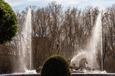 Madrid 'deki şehir manzarası.