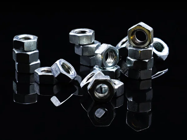 Screws Nuts Different Types Threads — Stock Photo, Image