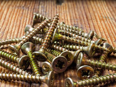 Farklı türde vida ve fındık