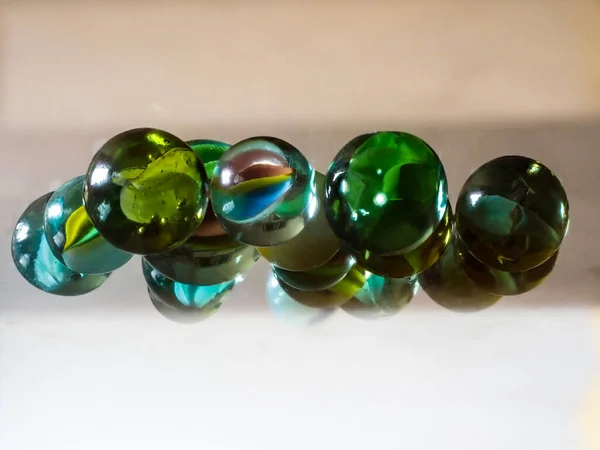 Glass Marbles Child Play — Stock Photo, Image