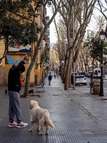 Madrid España Marzo 2020 Estado Alarma España Sobre Covid Las — Foto de Stock