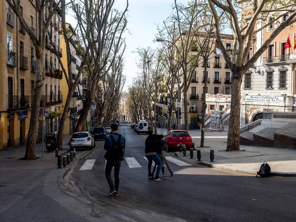 Madrid España Marzo 2020 Estado Alarma España Sobre Covid Las — Foto de Stock