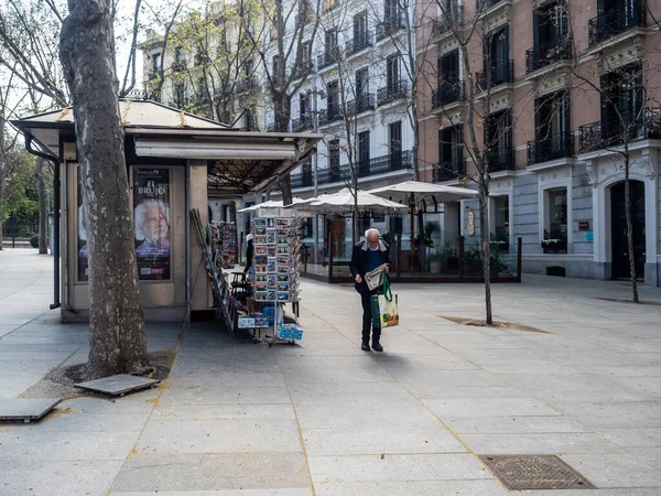 Madrid España Marzo 2020 Estado Alarma España Sobre Covid Las — Foto de Stock