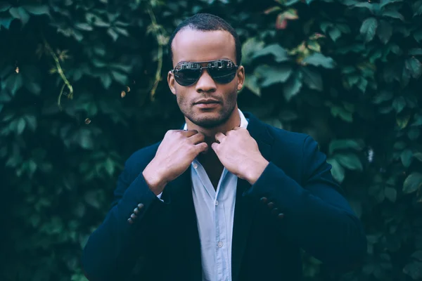 African man in glasses — Stock Photo, Image