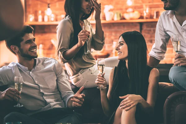 people enjoying food and drinks