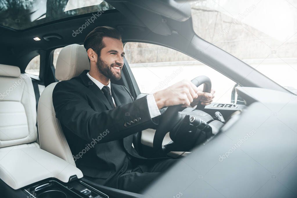 businessman sitting on front 