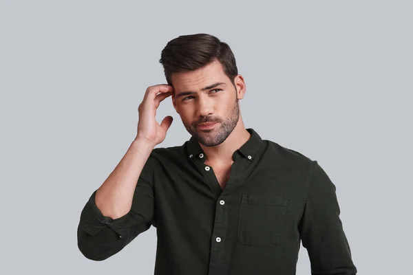 Thoughtful handsome man — Stock Photo, Image