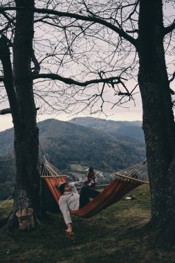 dağda kamp sonbahar