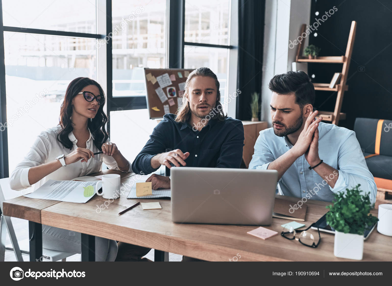 Successful Business Team Group Young Modern People Smart Casual