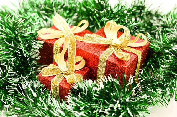 Christmas, holiday, celebrations, decoration and christmas gifts Stock Image