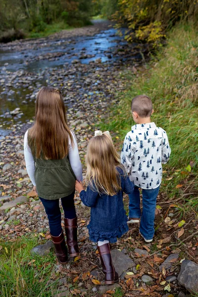 Hermanos juntos al aire libre — Foto de Stock