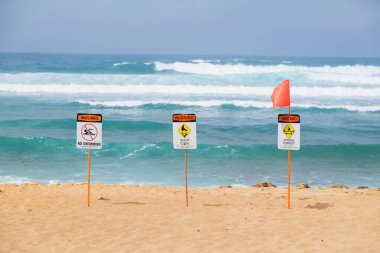 Güçlü geçerli uyarı işareti Oahu Hawaii