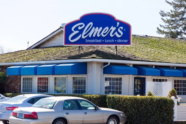 Elmer 's Restaurant Sign — стоковое фото