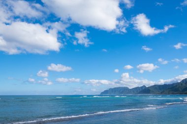 Pasifik Okyanusu rüzgarlıkısmına Oahu Hawaii