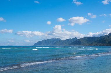 Pasifik Okyanusu rüzgarlıkısmına Oahu Hawaii