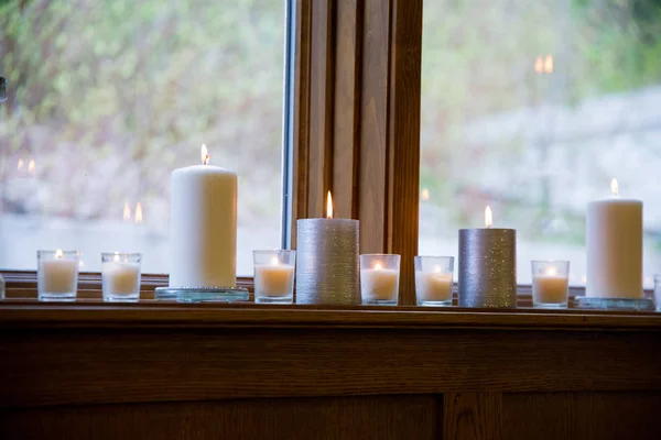 Cerimónia de casamento velas — Fotografia de Stock