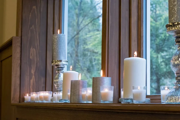 Cerimónia de casamento velas — Fotografia de Stock